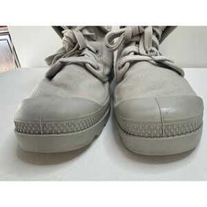 Palladium Baggy Canvas Fold Over Plaid Boots Womens 11 Gray‎ 92353094